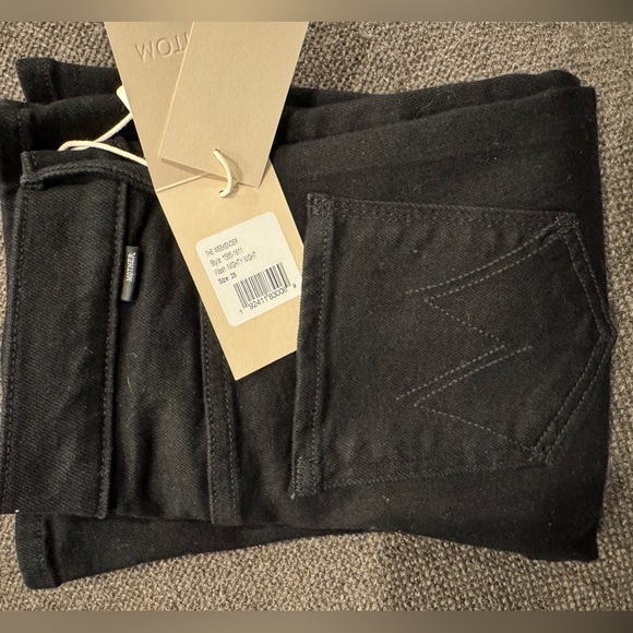 MOTHER Black Flare & Wide Leg Jeans